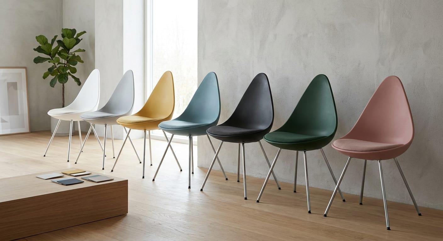 Arne Jacobsen Drop Chair Replica Colors Compared 2026