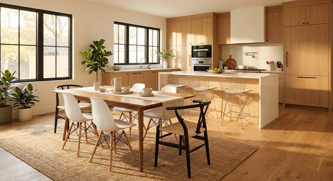 Best Replica Dining Chairs for Open Plan Kitchens 2026