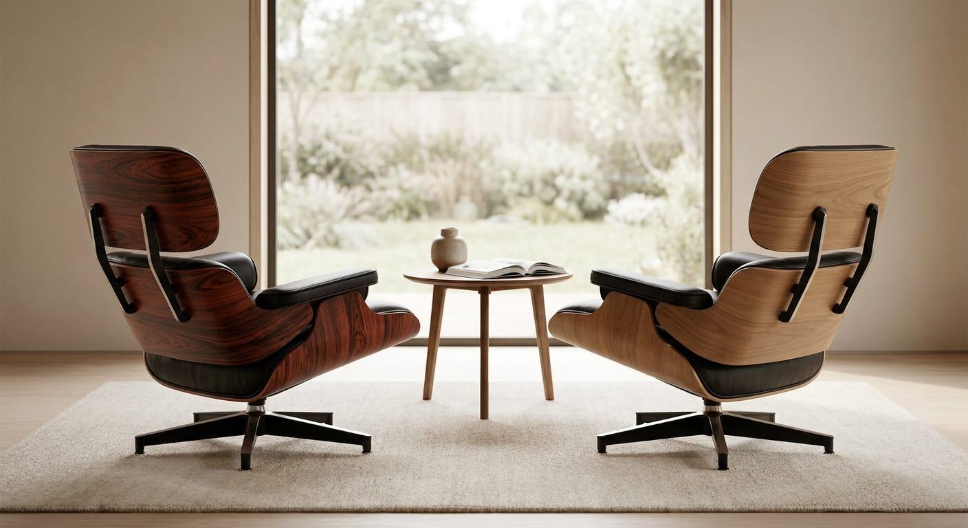 Eames Lounge Chair Replica: Rosewood vs Walnut 2026