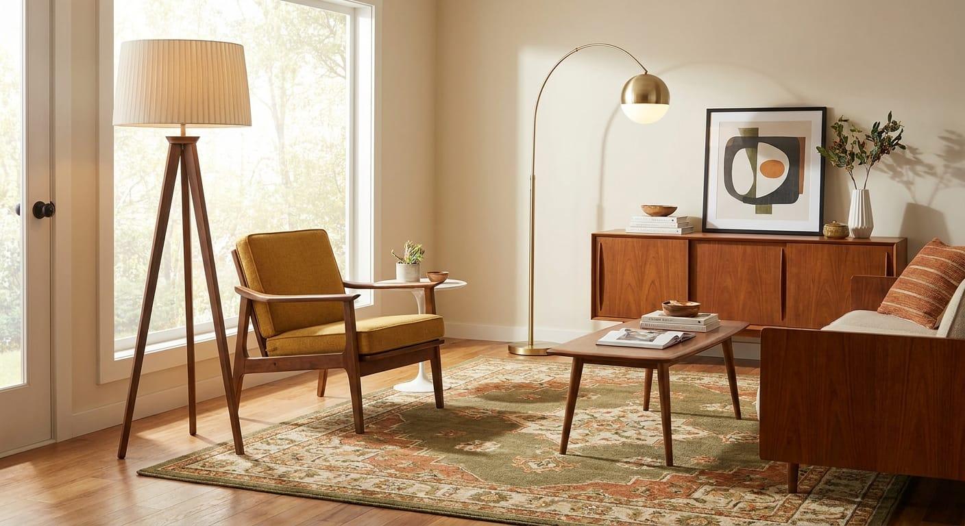 Floor Lamps in a Mid-Century Room: 2026 Placement Guide