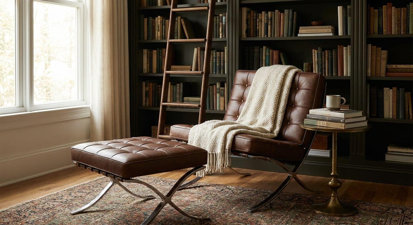 Barcelona Chair in a Home Library: 2026 Styling Guide