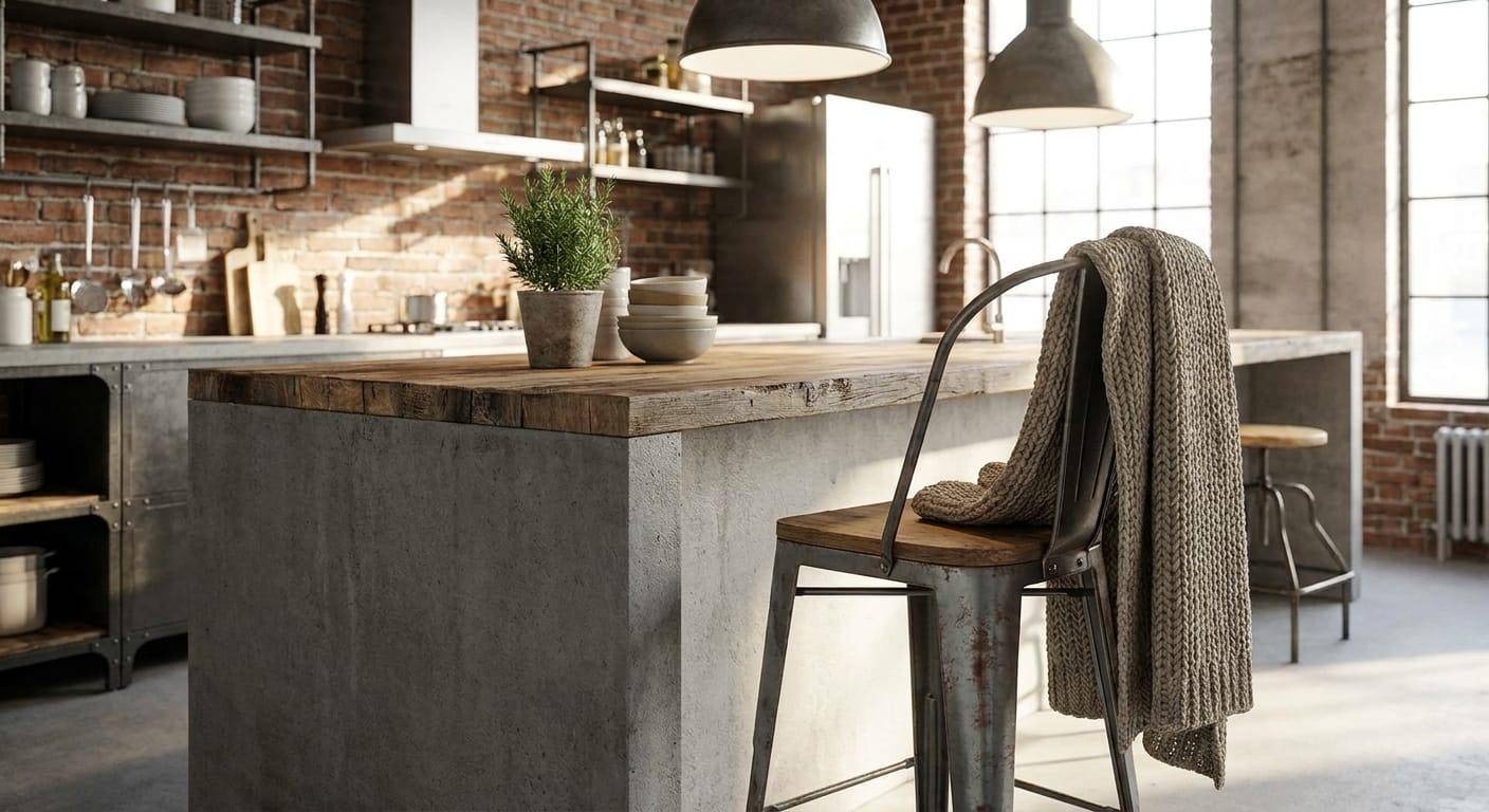Style a Tolix Bar Stool in an Industrial Kitchen (2026)