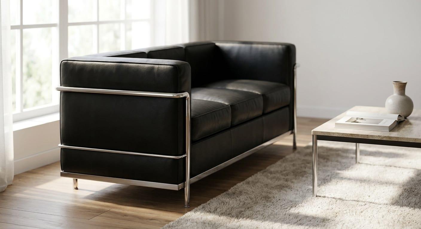 LC2 Sofa Replica in Black Leather: 2026 Buyer Verdict