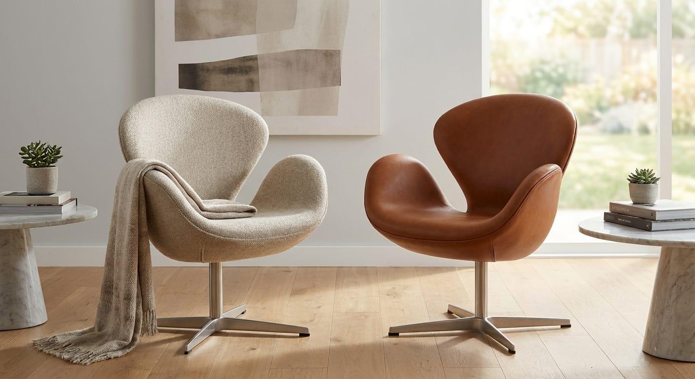 Swan Chair Replica: Fabric or Leather Wins in 2026