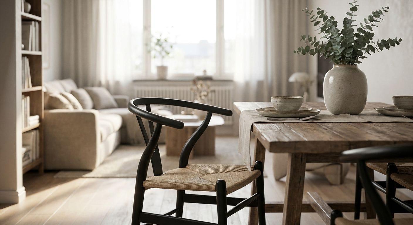 Black Leather Wishbone Chair Replica Pairing Guide 2026