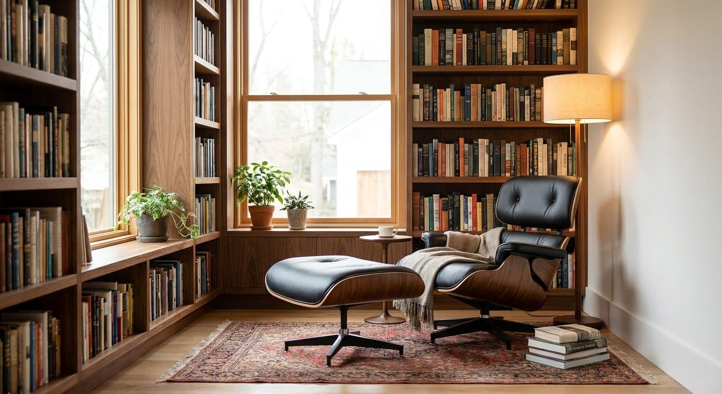 Style an Eames Chair Replica in a Home Library (2026)
