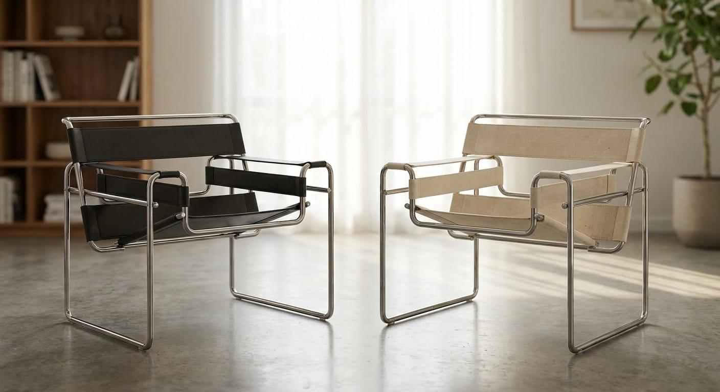 Wassily Chair Replica: Leather vs Canvas Guide 2026