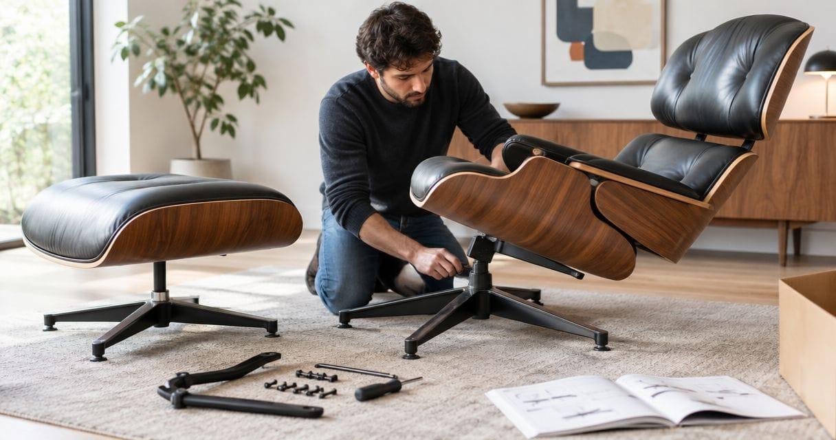 Temps de montage de la réplique du fauteuil Lounge Eames : ce qui le distingue