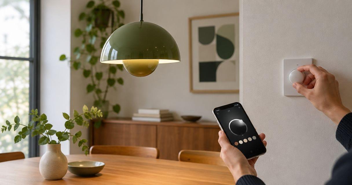 Lampada a sospensione Flowerpot Smart Dimmer: vince la lampadina smart (2026)
