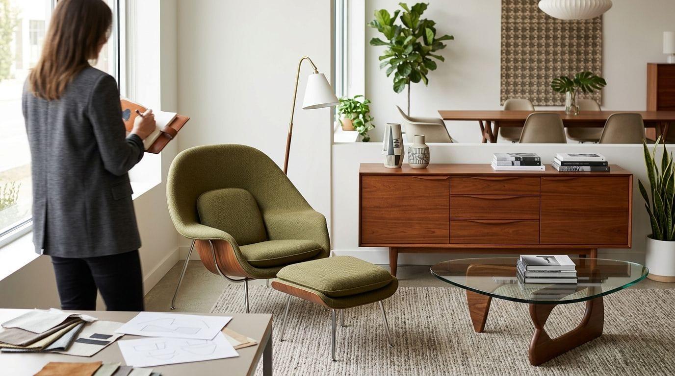 Guida ai mobili moderni di metà secolo per interior designer