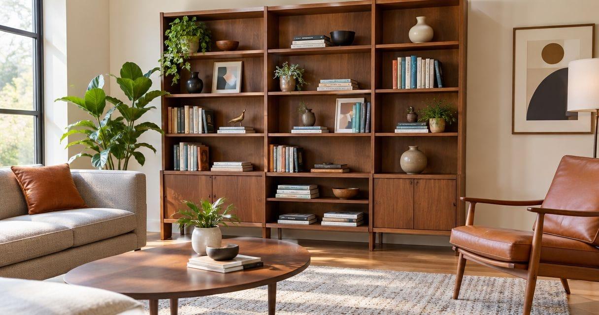 Best replica mid-century modern bookshelves for living rooms