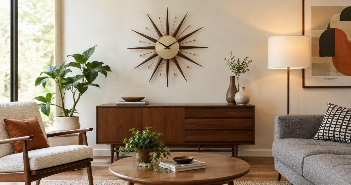 Best replica wall clocks for mid-century interiors