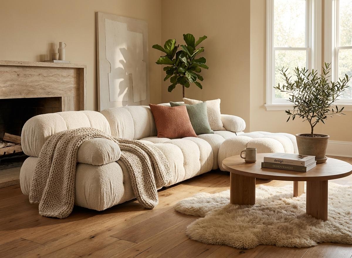 Créer un salon chaleureux avec du mobilier design