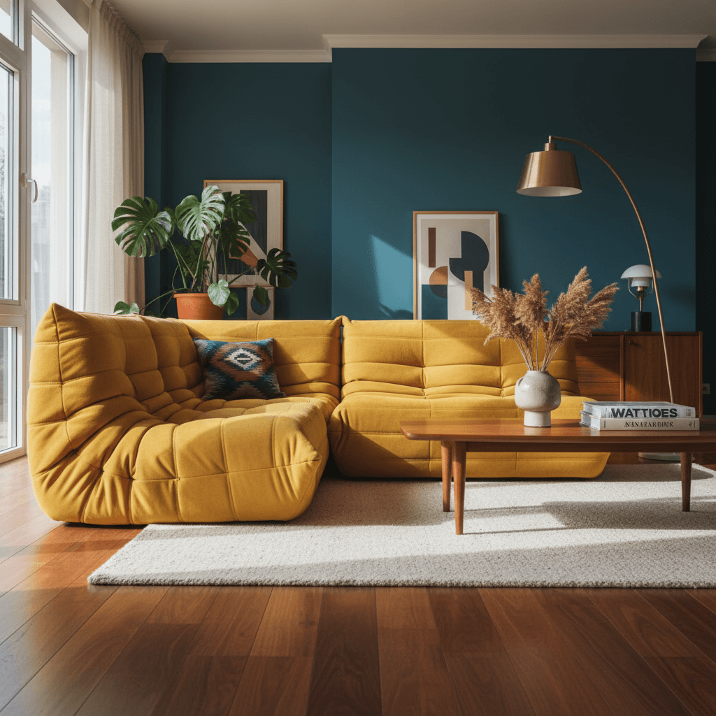 Conseils pour intégrer une chaise jaune moutarde dans un intérieur rétro