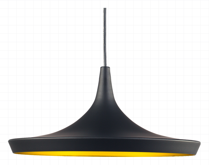 Beat Pendant Light - Wide White / Gold | Mobelaris