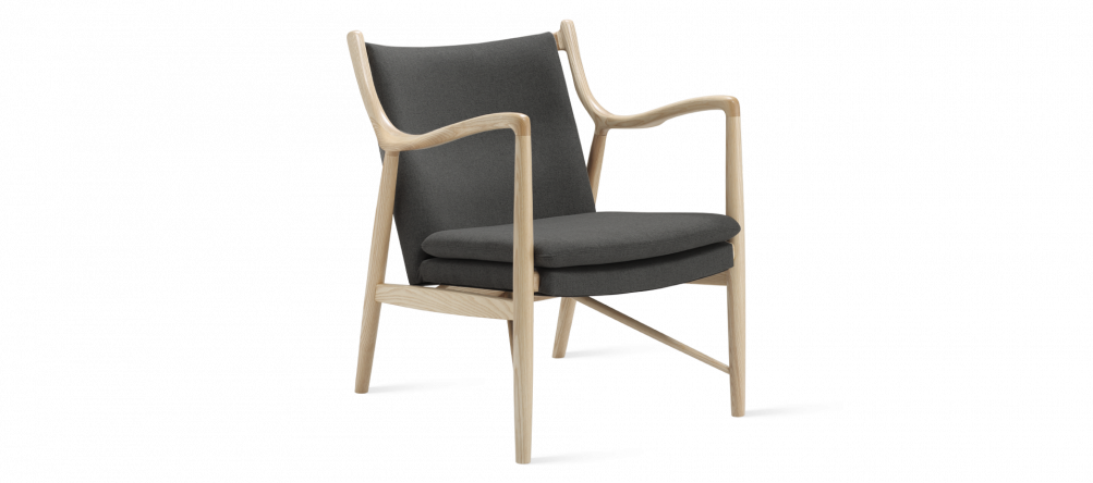 No. 45 Chair - Ash - Charcoal Grey
